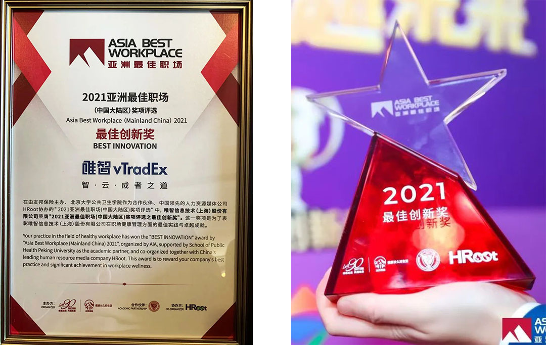 2021亚洲最佳职场（中国大陆区）最佳创新奖